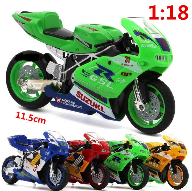 Motorcycle racing simulation toys, model alloy ornaments, 118 model