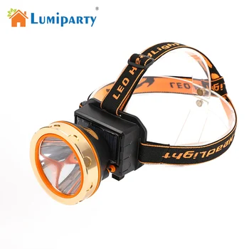 

LumiParty LED Headlamp USB Solar Energy Powerful Inside Rechargeable Battery Head Lamp Torch Hunting Light