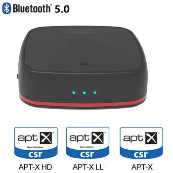 

Bluetooth 5.0 Receiver Transmitter CSR 8675 aptX HD Bluetooth Adapter aptX Low Latancy Wireless Optical Audio RCA Support AAC