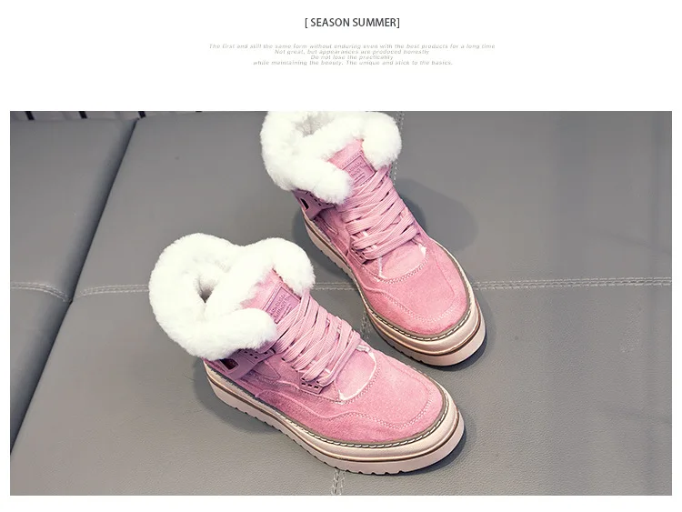 SWYIVY/зимние женские кроссовки; коллекция года; модная повседневная обувь на танкетке; теплая хлопковая обувь; цвет черный, розовый; женские кроссовки на толстой подошве