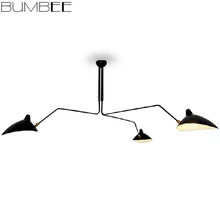От французского дизайнера Серж муль люстра потолочного светильника сосать потолочный светильник Nordic Гостиная Art потолочный светильник Лофт промышленный подвесной светильник