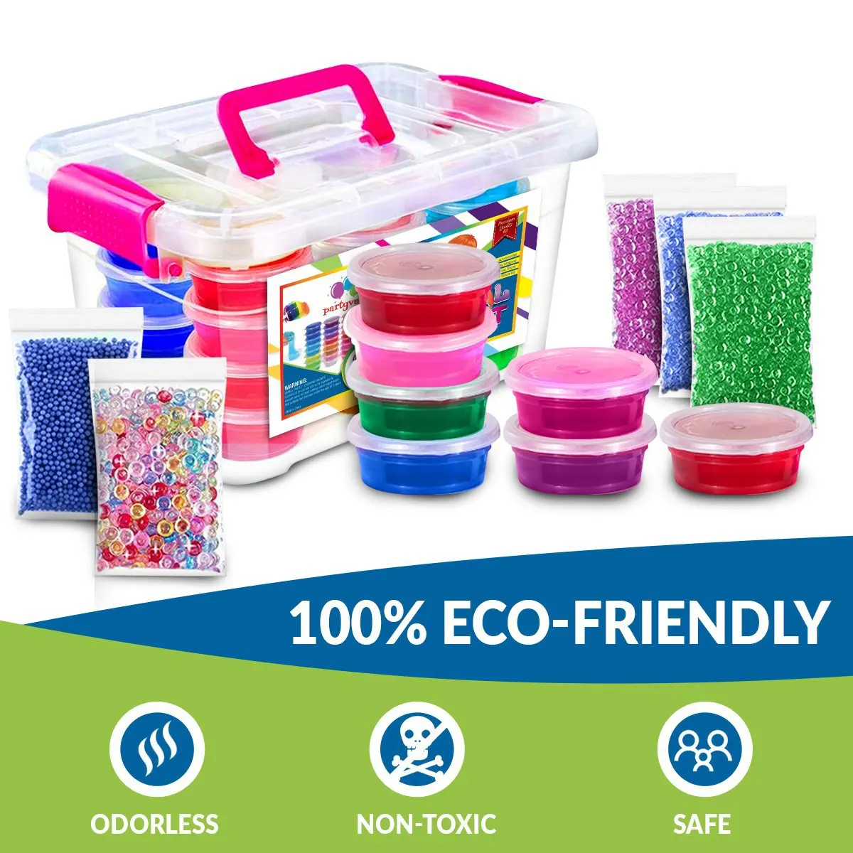 Presentes para Crianças Jogo de Alívio do Estresse Macio para Crianças Pacote Lote Fluffy Slime Kit 24 Cores Suprimentos Faça Você Mesmo Sensorial Brinquedo Elástico 52 - 8 sensorial jogo de alívio do estresse brinquedo elástico macio para crianças