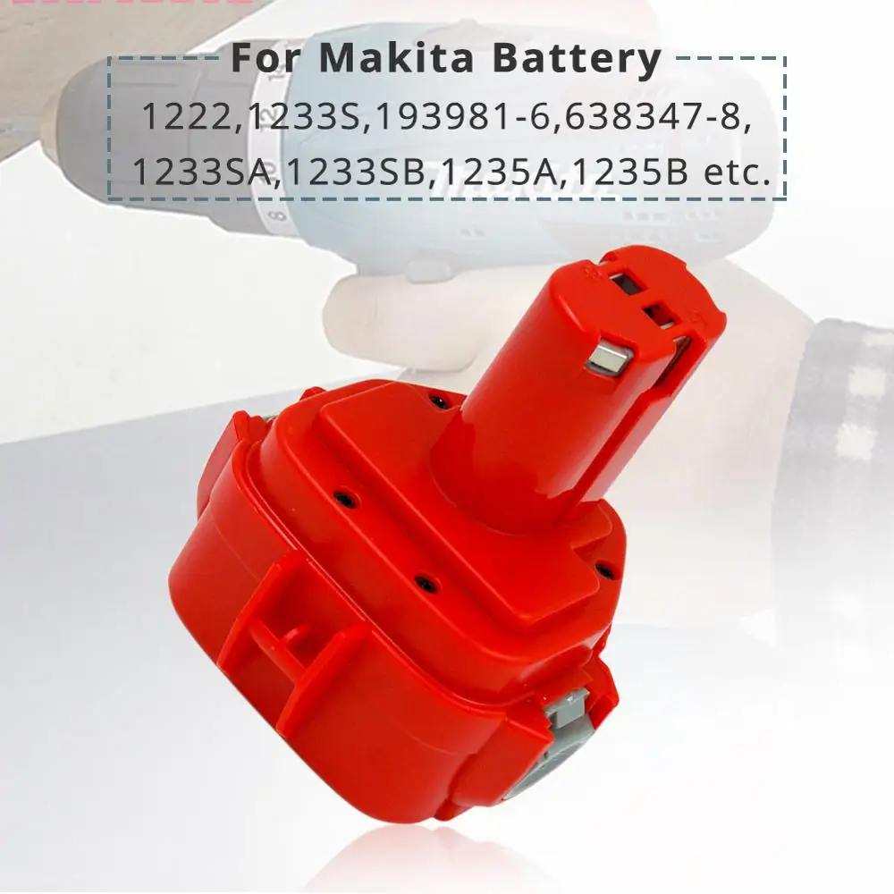 Najtaniej 2X NI CD 12V 2.0A PA12 wymienna bateria dla Makita elektronarzędzia 192598 2 6271D 638347 8 1220 1222 1233S 1235 1235A 1235B