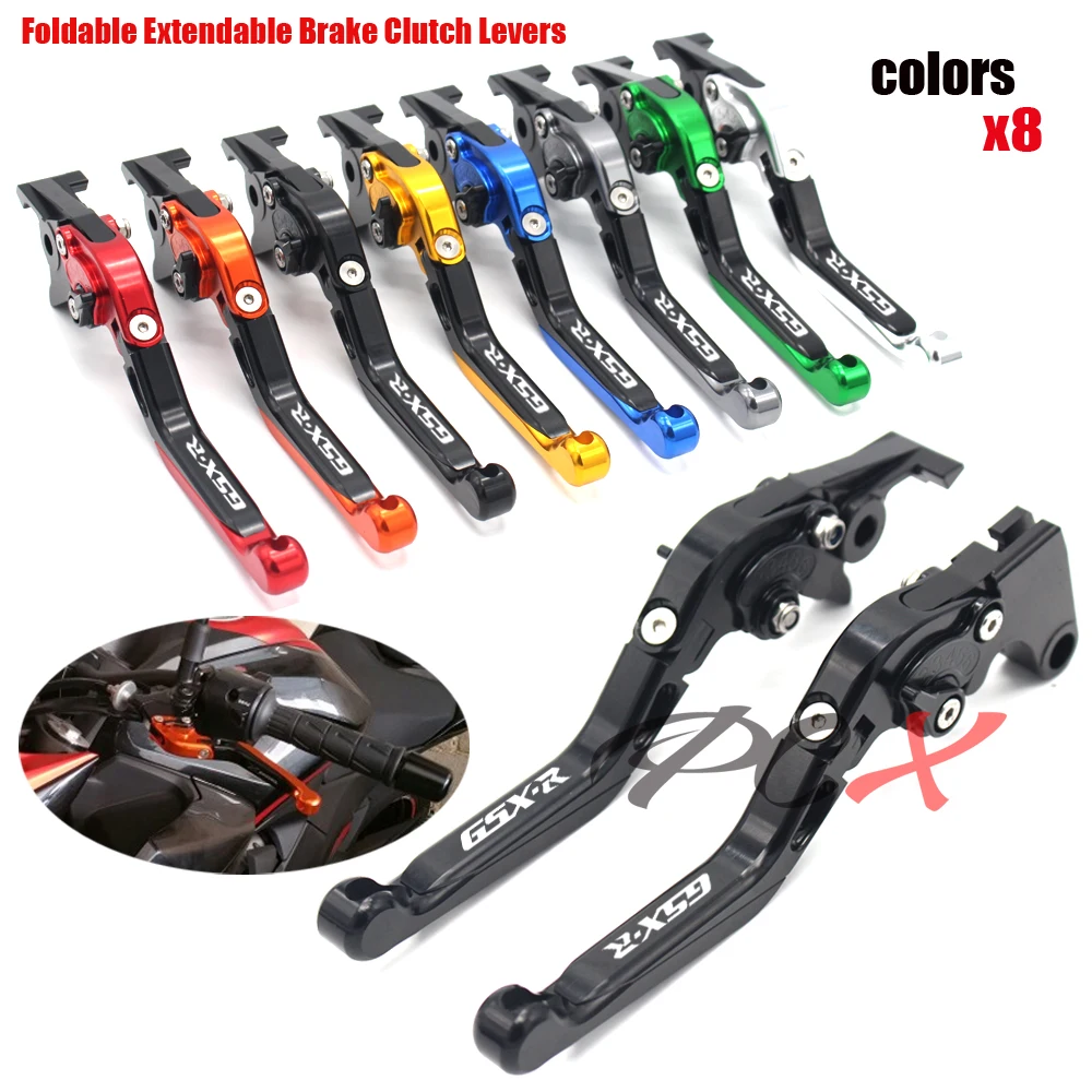 

Laser Logo (GSX-R) CNC Folding Extendable Motorcycle Brake Clutch Levers For Suzuki GSXR1000 2001 2002 2003 2004