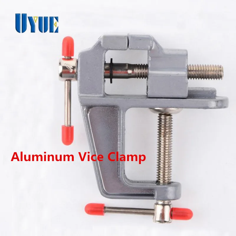 

Newest 3.5 Inch Aluminum Miniature Small Jewelers Hobby Clamp On Table Bench Vise Tool Vice High Quality