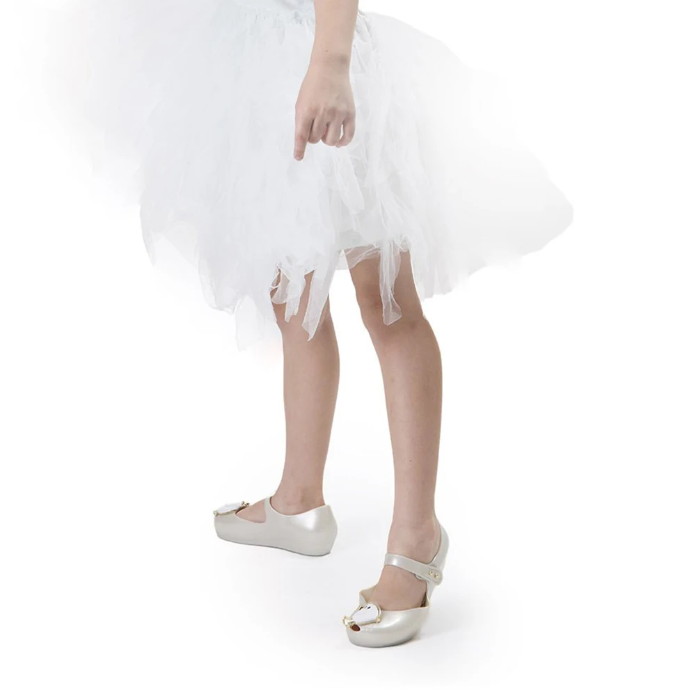 Мини Melissa Ultragirl + Beauty And The Beast летняя прозрачная обувь с бантом для девочек