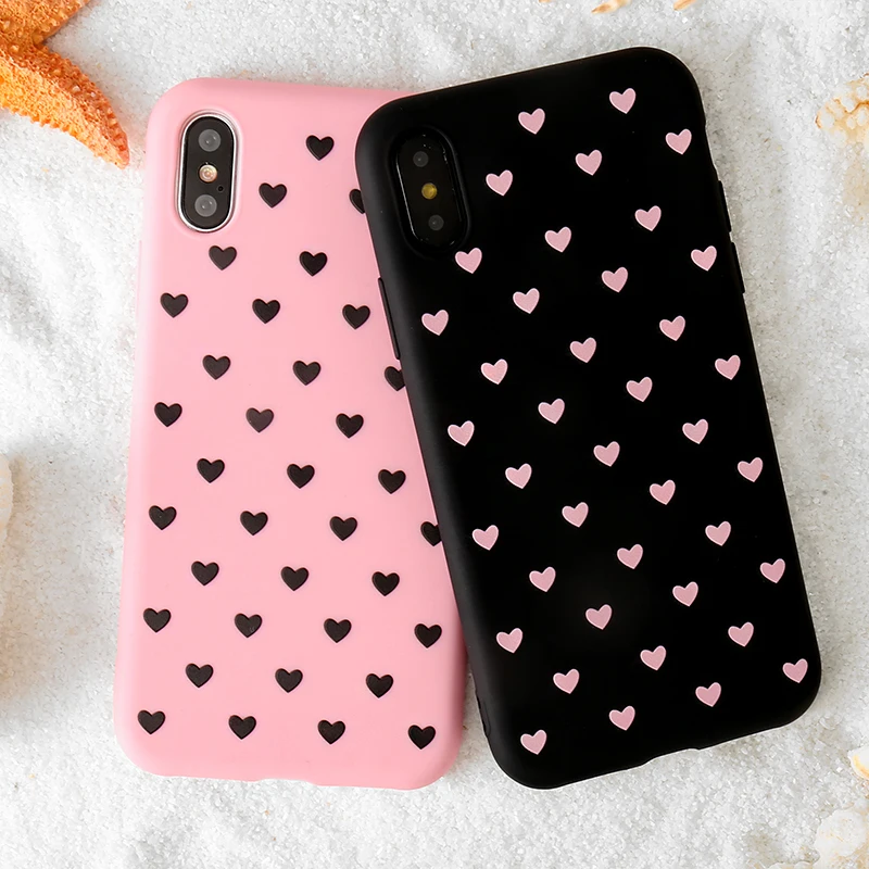 

Ultra thin Love Heart Phone Case For Xiaomi Redmi 5 6 7 Go Plus Note Pro A2 lite 5A 6A S2 Y1 Y2 lite 4X Mi 5S Plus 5C