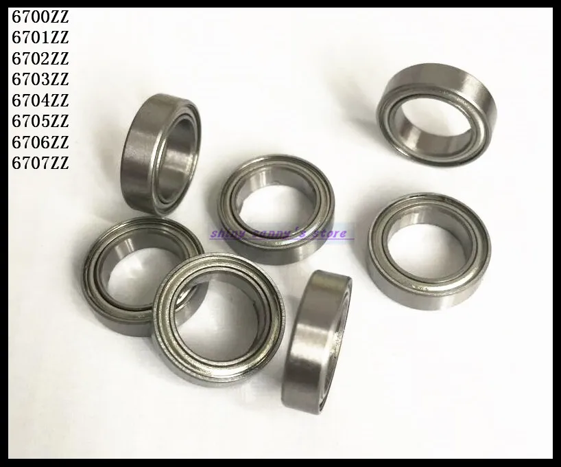 

50pcs/Lot 6701ZZ 6701 ZZ 12x18x4mm Thin Wall Deep Groove Ball Bearing Mini Ball Bearing Miniature Bearing Brand New