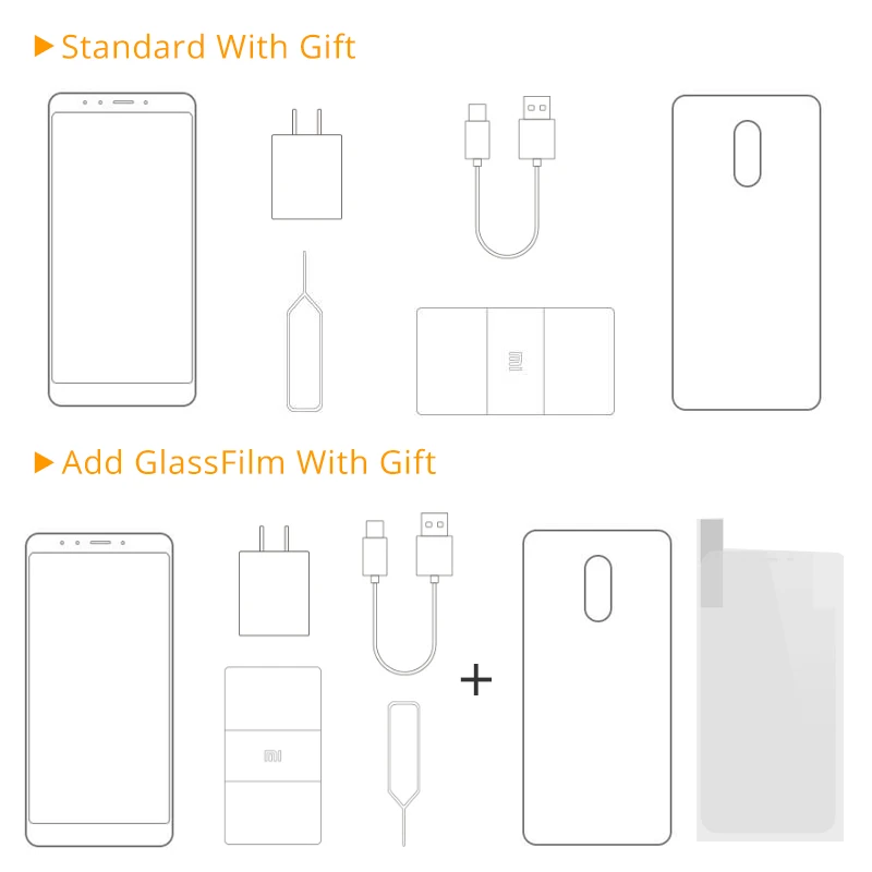 Глобальная версия Xiaomi Redmi 5 плюс 4 ГБ 64 Встроенная память мобильного телефона