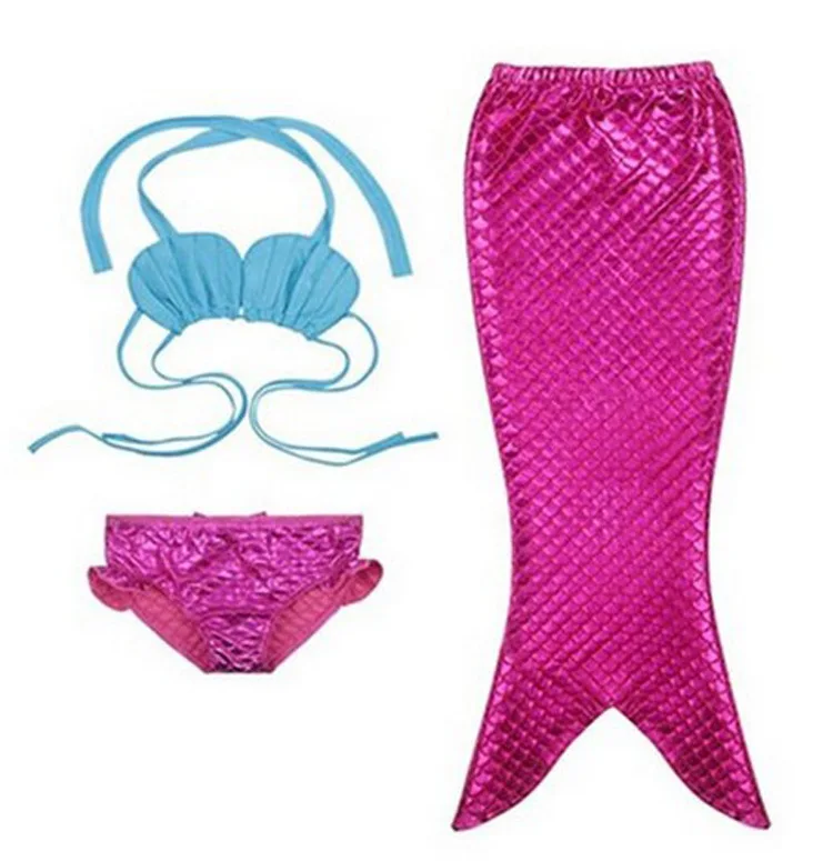 3 Pieces Girls Kid Cute Cosplay Suit Mermaid Mermaid Tail Bikini Set Bathing Suit Cosplay Costumes 3 Pieces Girls Kid Cute Cosplay Suit Mermaid Mermaid Tail Bikini Set Bathing Suit Cosplay Costumes