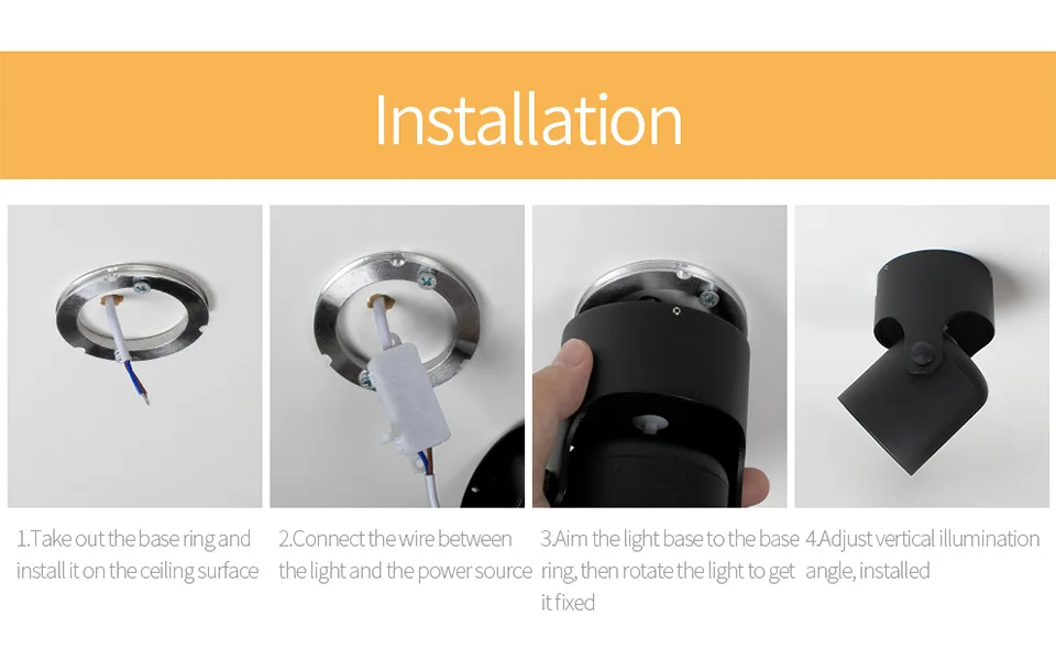Conduziu a Lâmpada do Teto Luz de Fundo Aisilan Ponto Downlight Superfície Montado Cob Ajustável 180 Graus Foyer Quarto Luz 21 Cheap Luzes de teto
