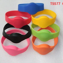 5 шт. из непромокаемой ткани перезаписываемый 125 кГц Дубликатор duplo и силиконовый rfid T5577 браслет