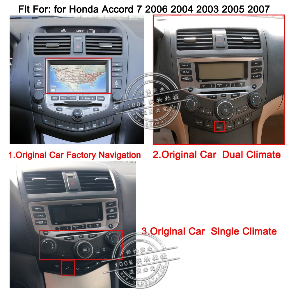 Cheap HACTIVOL 10.1" Quad core car radio gps navi for Honda Accord 7 2003-2007 android 7.0 car DVD video player with 1G RAM 16G ROM 0