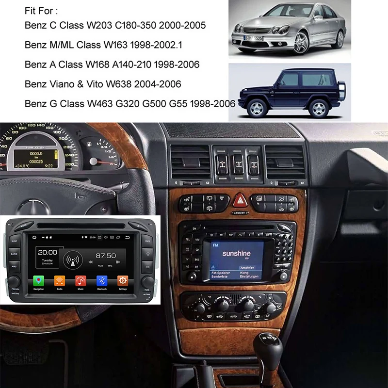 Perfect HaiSunny 4G RAM Android 8.0 Car DVD Navigation Multimedia Player For Mercedes Benz ML W163 CLK W209 W203 W170 W210 W168 2 Perfect HaiSunny 4G RAM Android 8.0 Car DVD Navigation Multimedia Player For Mercedes Benz ML W163 CLK W209 W203 W170 W210 W168 2