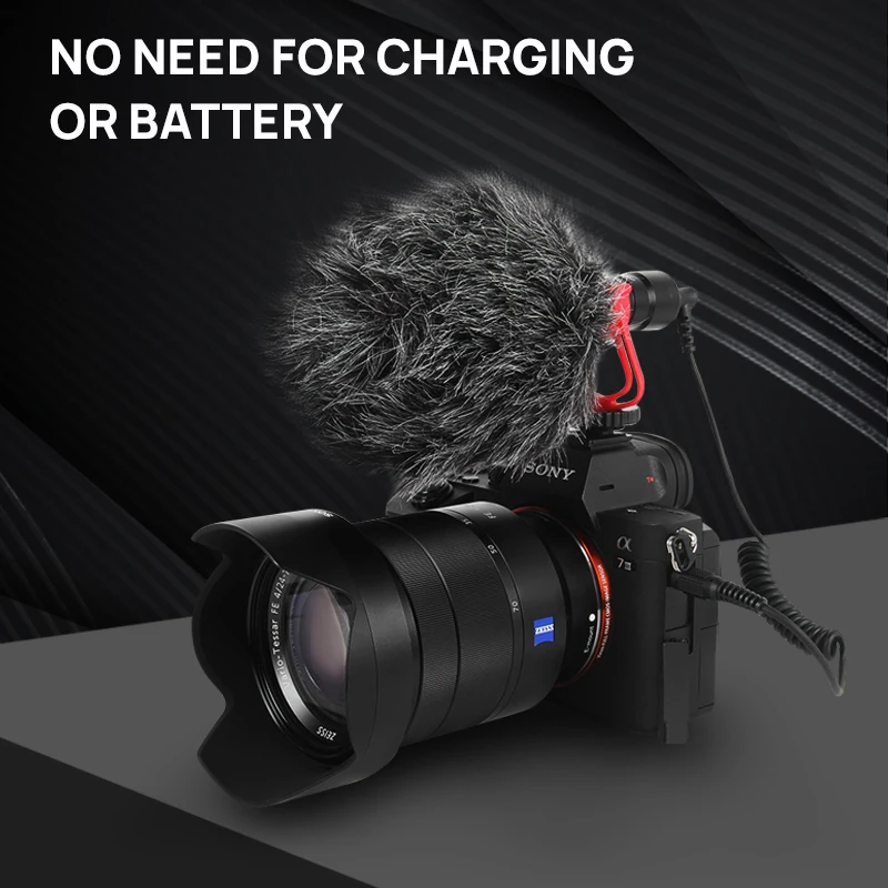 

FORZAGO FM-1 Condenser Audio Video Wireless Microphone Mic mMikrofon for iPhone X samsung dslr canon sony andoid PK Comica
