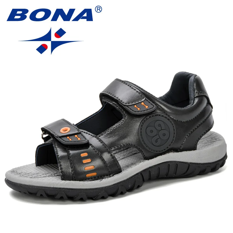 

BONA 2019 Summer New Children's Sandals Comfortable Children'S Shoes Boys Sandals Casual Non-Slip Sport Trendy Kids Beach Shoes