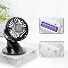 1 шт. USB клип вентилятор летний портативный 3 скорости регулируемый вентилятор мини перезаряжаемый Настольный вентилятор для детской коляски