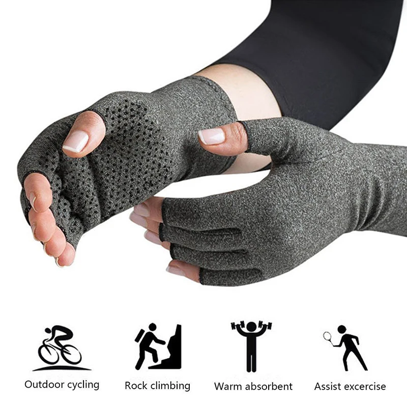 a pair 2018 NEW Hands Arthritis Gloves Therapeutic Compression Men