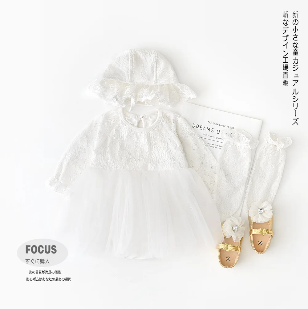 Beli Gambar Bunga Balita Gadis Putri Gaun Bayi Gadis Ulang Tahun Pertama Pakaian Gadis Lengan Panjang Musim Semi Gaun Anak Perempuan Lembut