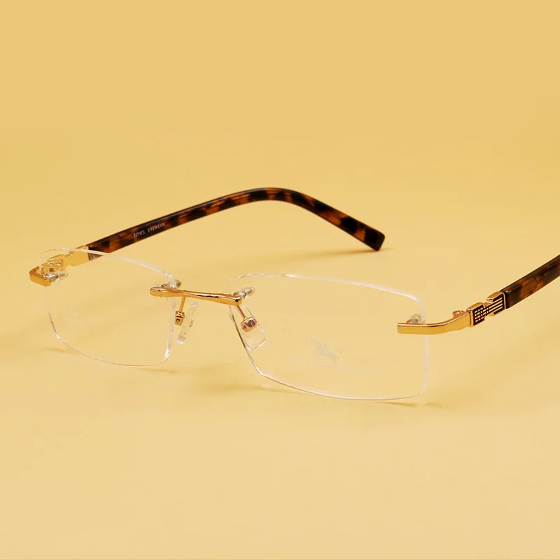 Buy Man Glasses Optical High End Classic Men Rimless