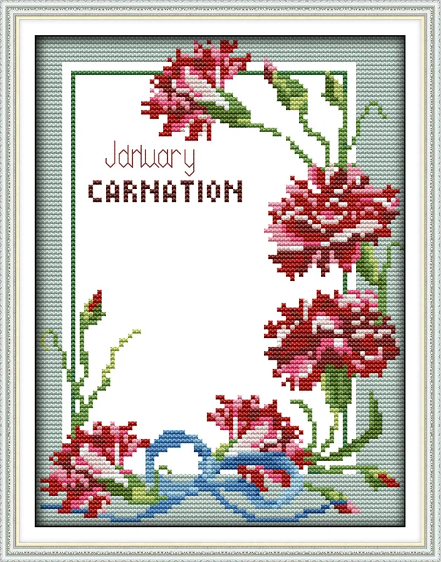 Photo frame (5) cross stitch kit people 18ct 14ct 11ct count print