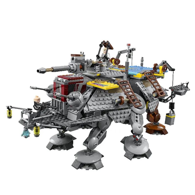 font b LEPIN b font 740Pcs Star Wars Captain Rex s AT TE 75157 Building