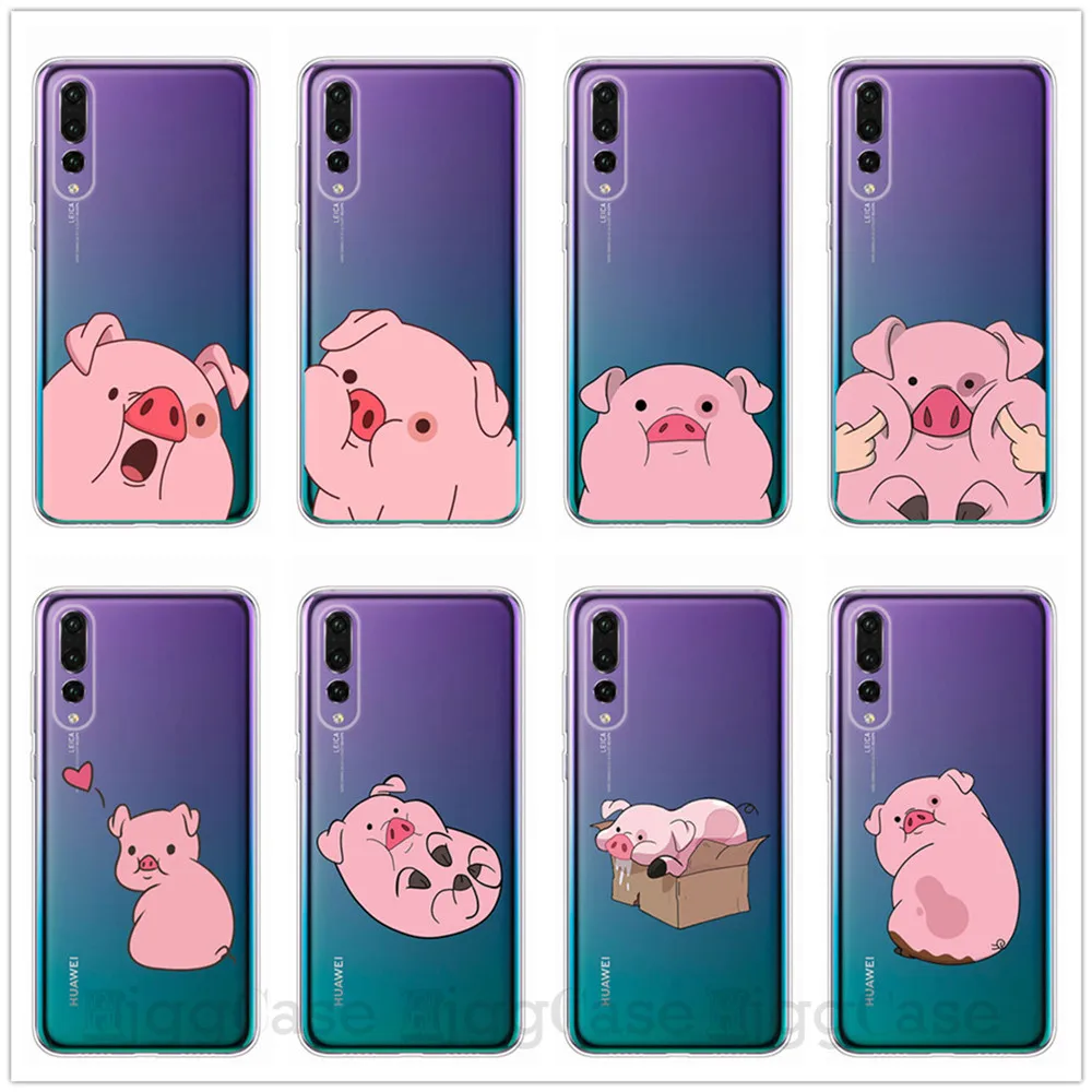 Funny Cute Pig Printed Phone For Huawei P10 P20 P30 Lite Pro Case Silicone Phone Cover Case For Huawei Mate 10 20 30 Lite Pro Fitted Cases Aliexpress