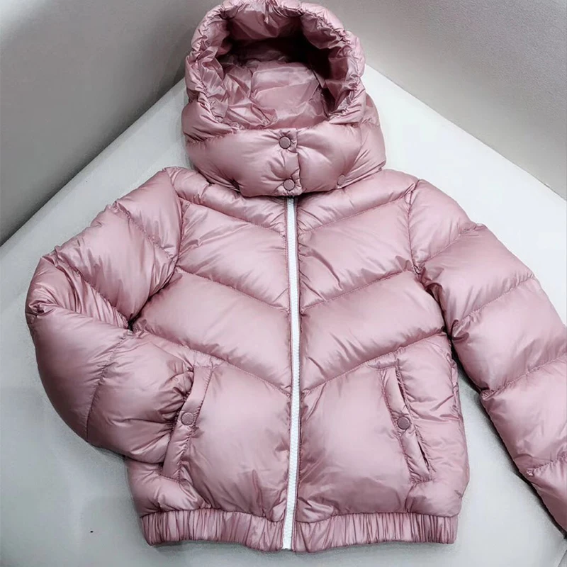 

kid down jackets Pink white duck down coat for boys girls autumn winter warm down clothes in middle of Nov