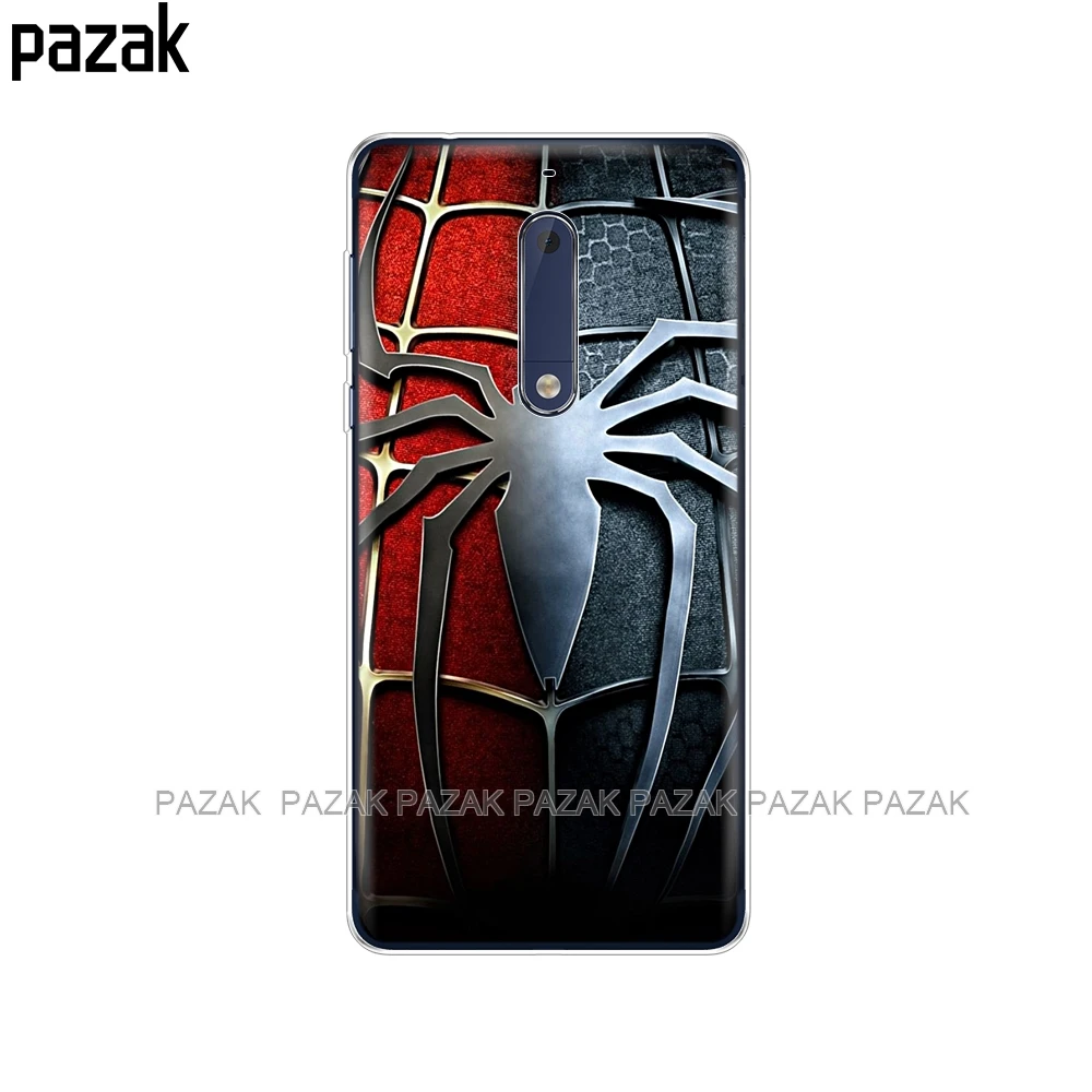 34354 Силиконовый чехол для Nokia 1, 2, 2,1, 3, 3,1, 5, 5,1 plus,, мягкая задняя крышка из ТПУ, противоударный чехол, бампер, корпус, полный 360, защитный чехол - Цвет: 34354