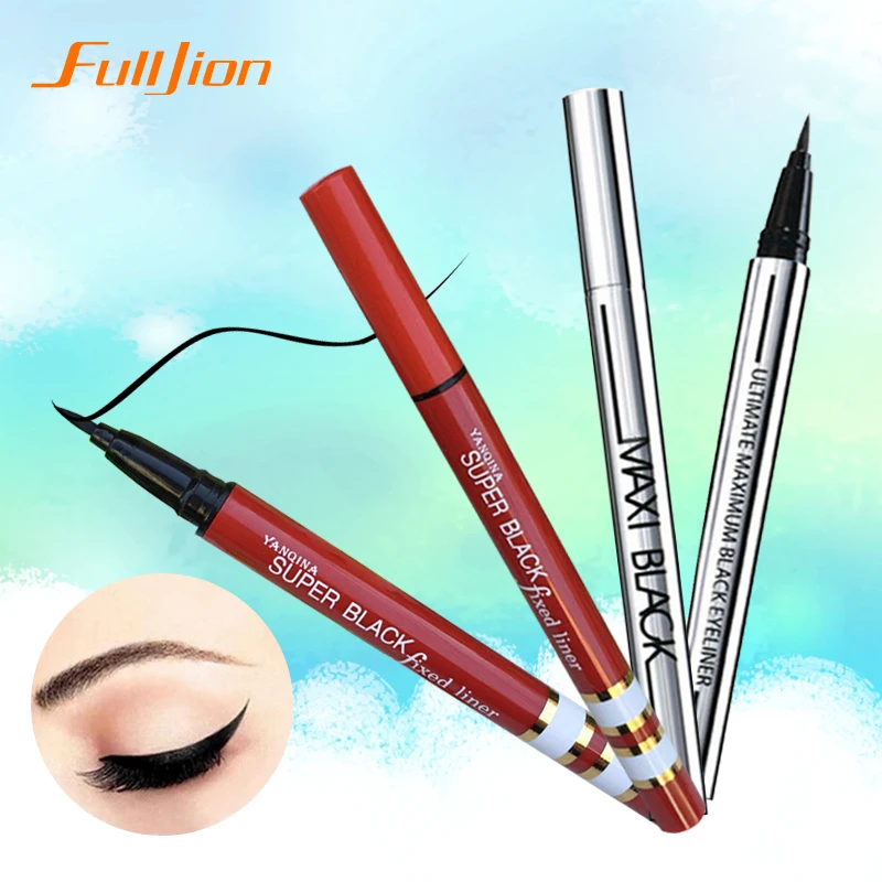 1 X NEWEST Women Ladies Extreme Black Liquid Eyeliner Waterproof Make Up font b Eye b