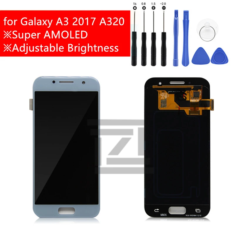 ЖК дисплей для SAMSUNG Galaxy A3 2017 с сенсорным экраном дигитайзер A320F A320 запасные части