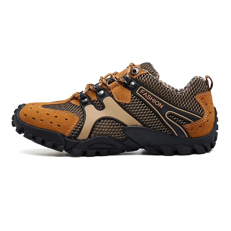 

SusuGrace Quality Men Hiking shoes Breathable sneakers high Quality Trainers Comfortable non-slip Outdoor sport Mountain shoes