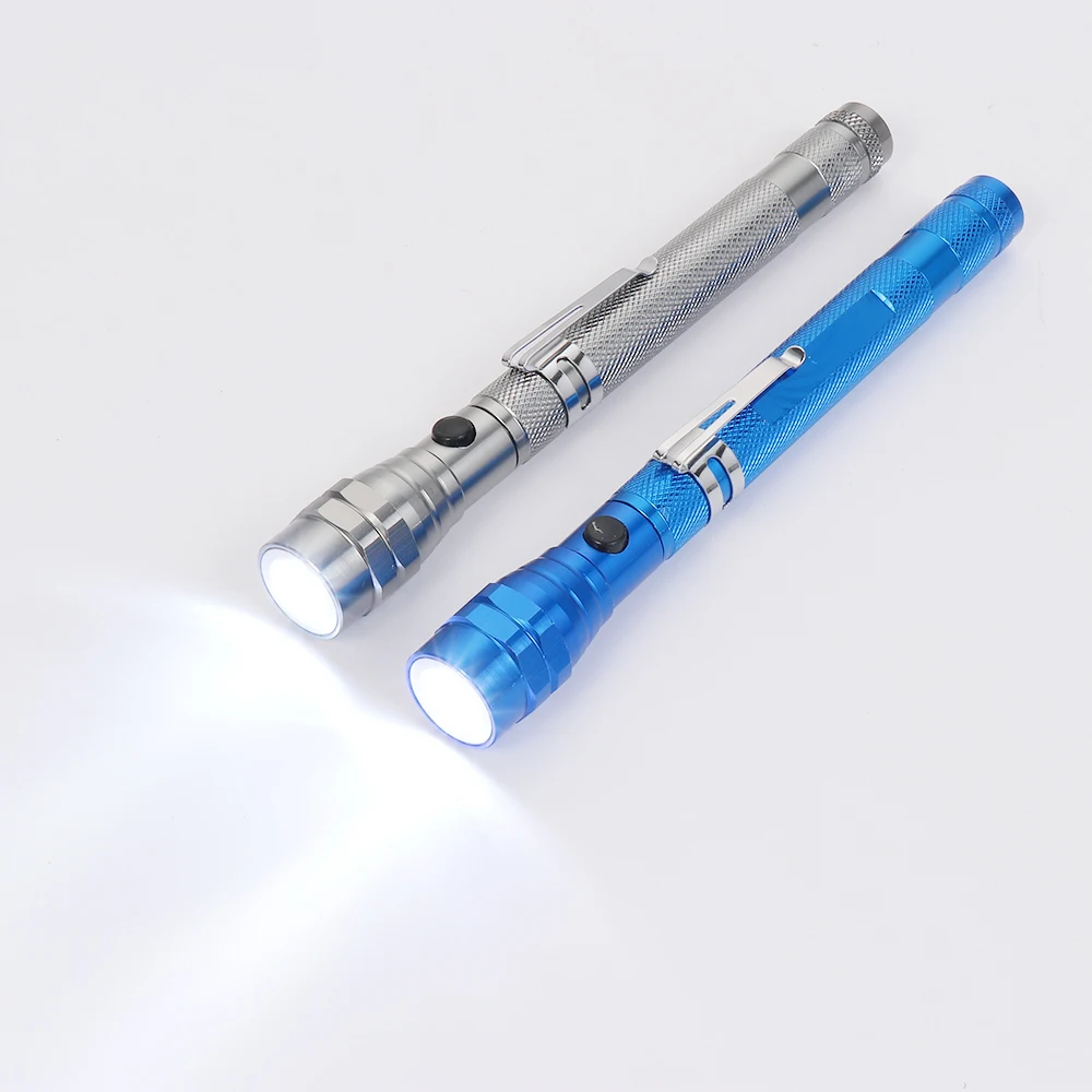 1PC Flexible Camping Fishing Telescopic 360 Degree Head Flashlight 3 LED Outdoor Torch