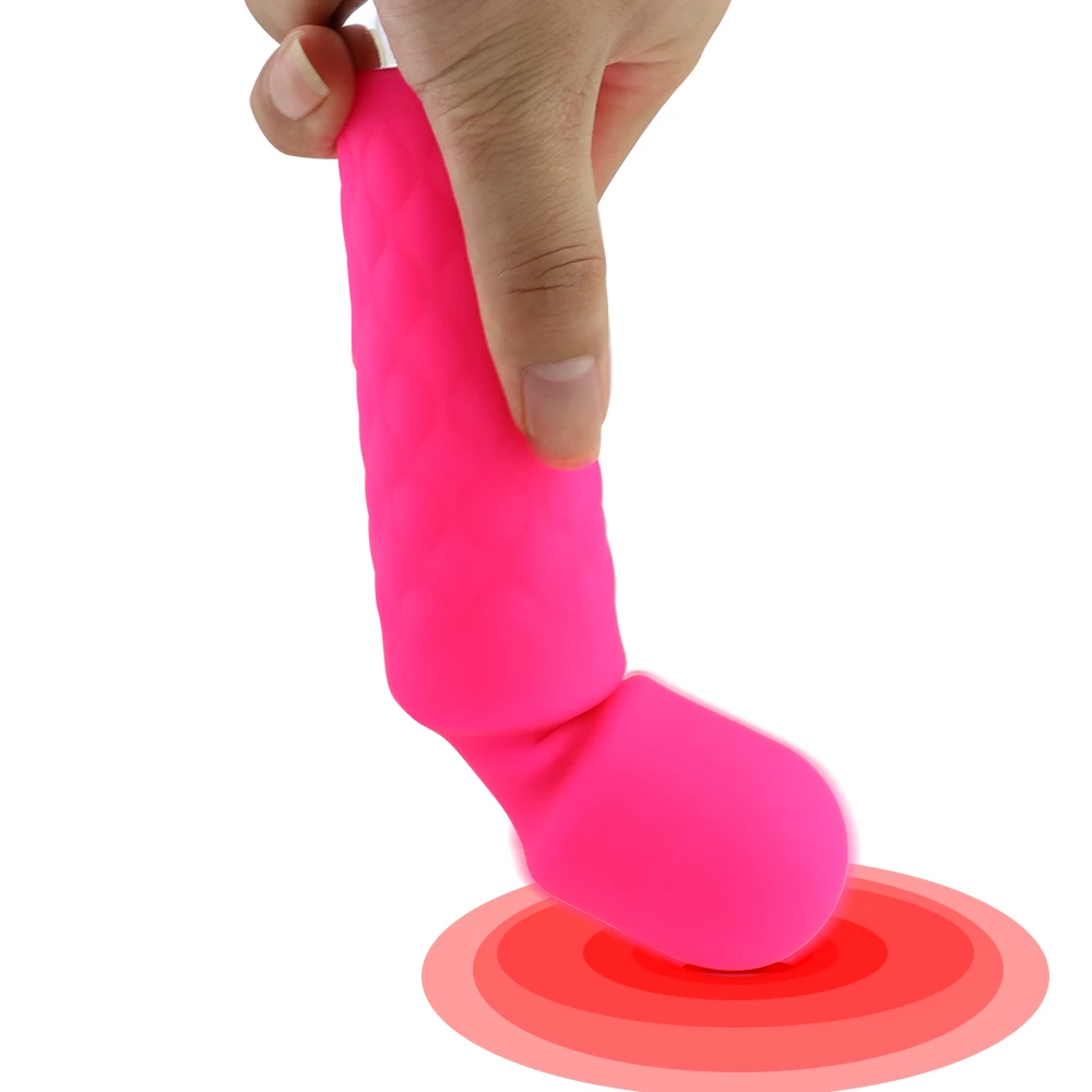 Adjustable Speed AV Magic Wand Massager Vibrator G spot Clitoris stimulator Sex toy for for Woman USB Rechargeable