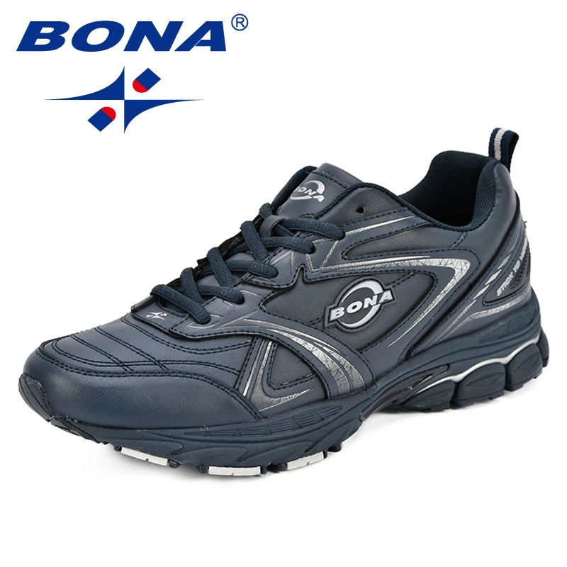 BONA/Новинка; классические стильные мужские кроссовки из коровьей кожи; Мужская Спортивная обувь из микрофибры; обувь для бега; светильник;