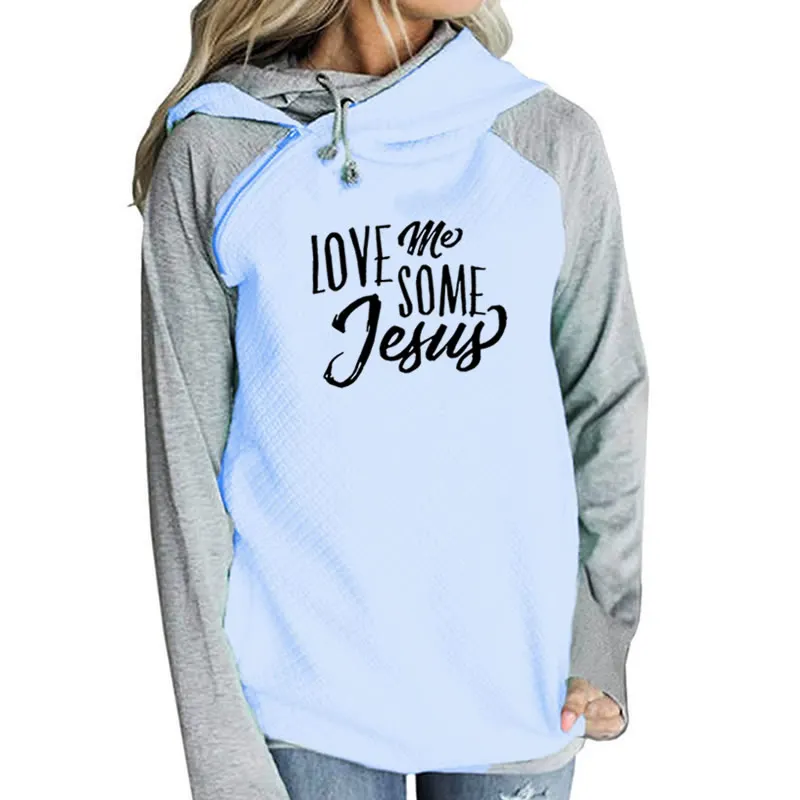 2018 Новая мода LOVE Me SOME Jesus Печать Топы худи и толстовки для женщин Frauen Youth Harajuku узор Удобная осень