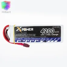 T Plug 4200 Mah 11.1 V 3 S 30C li-po Batterie Pour RC Hélicoptère Qudcopter Drone Camion voiture Bateau Bateria