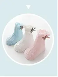 rabbit Новые весенне-летние тонкие хлопковые носки с сеткой для малышей детские Нескользящие Носки с рисунком для малышей 3 пары в упаковке - Цвет: rabbit