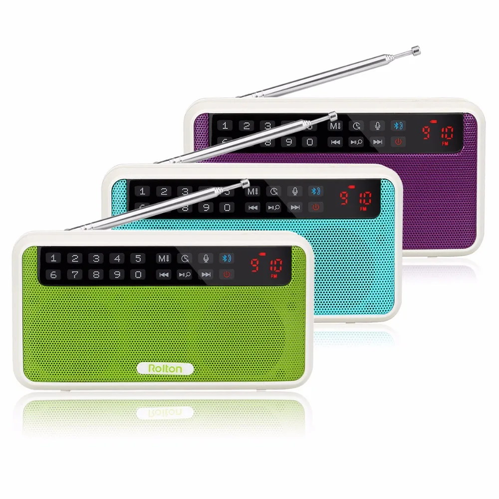 

Portable FM Stereo Radio Receiver Dual Speaker Bluetooth Speaker with Selfie mode & Voice recorder Y4427