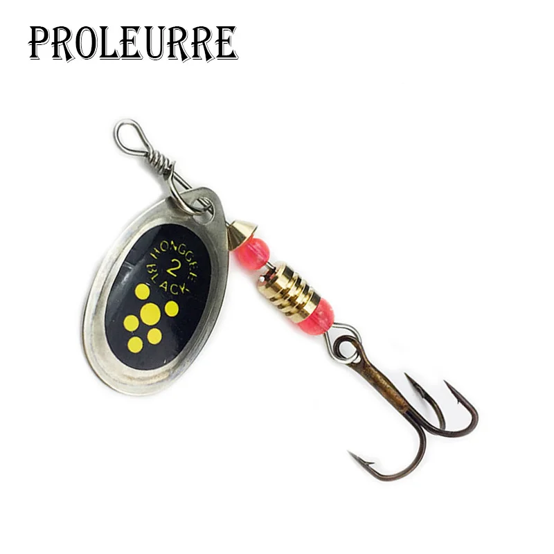 

Proleurre Metal Fishing Lure 3pcs/lot 2.5g Spoon Lure Spinner Bait Fishing Tackle Hard Bait Spinner Bait Isca Artificial