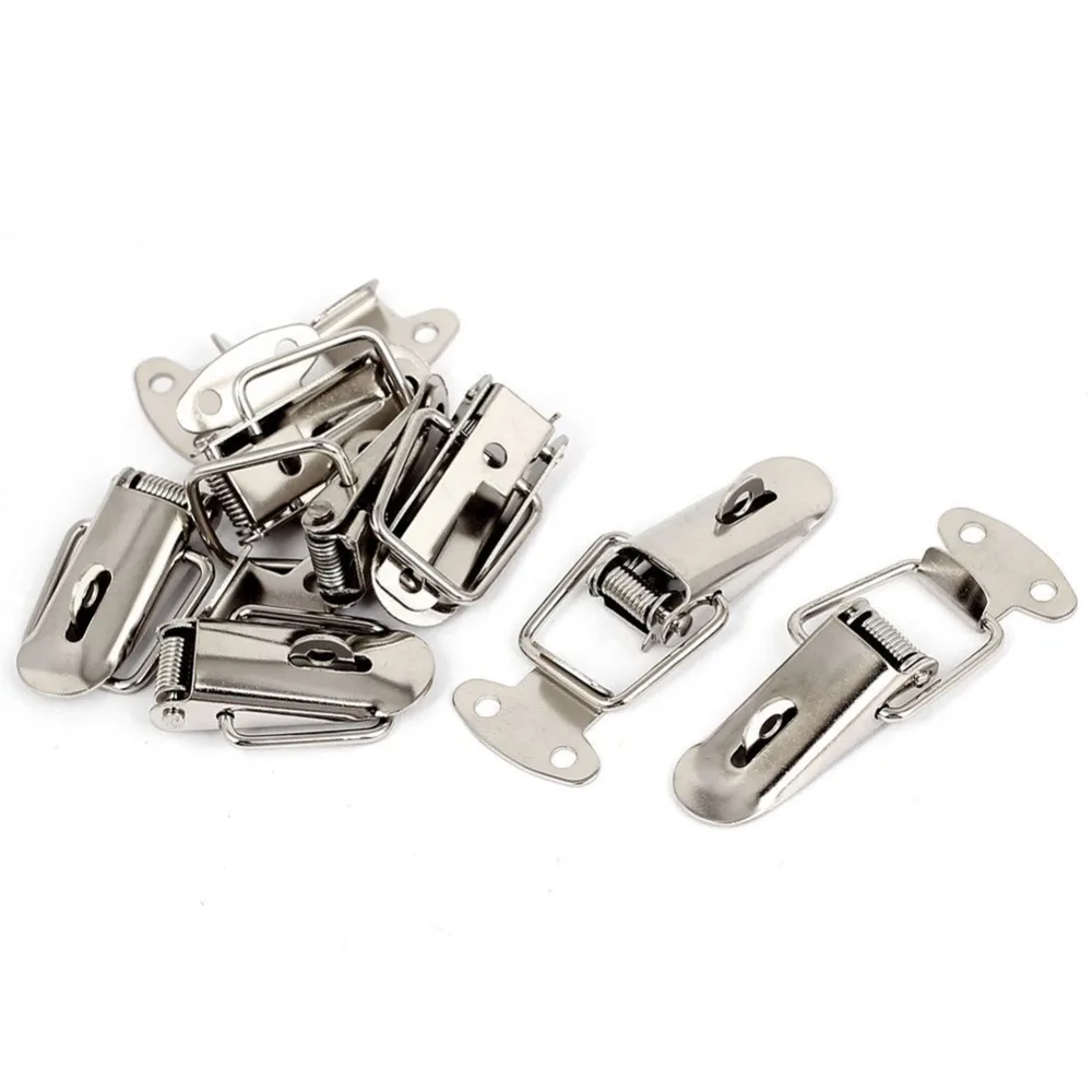 

7pcs Spring Loaded Lockable Fastening Tool boxes Toggle Latch Hasp Lock Catch Plate Chest Case