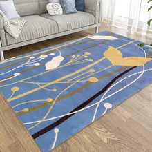 Honlaker скандинавский стиль гостиная ковер Искусство Цветок кофе ковер напольный декоративный коврик полиэстер нескользящий ковер для спальни