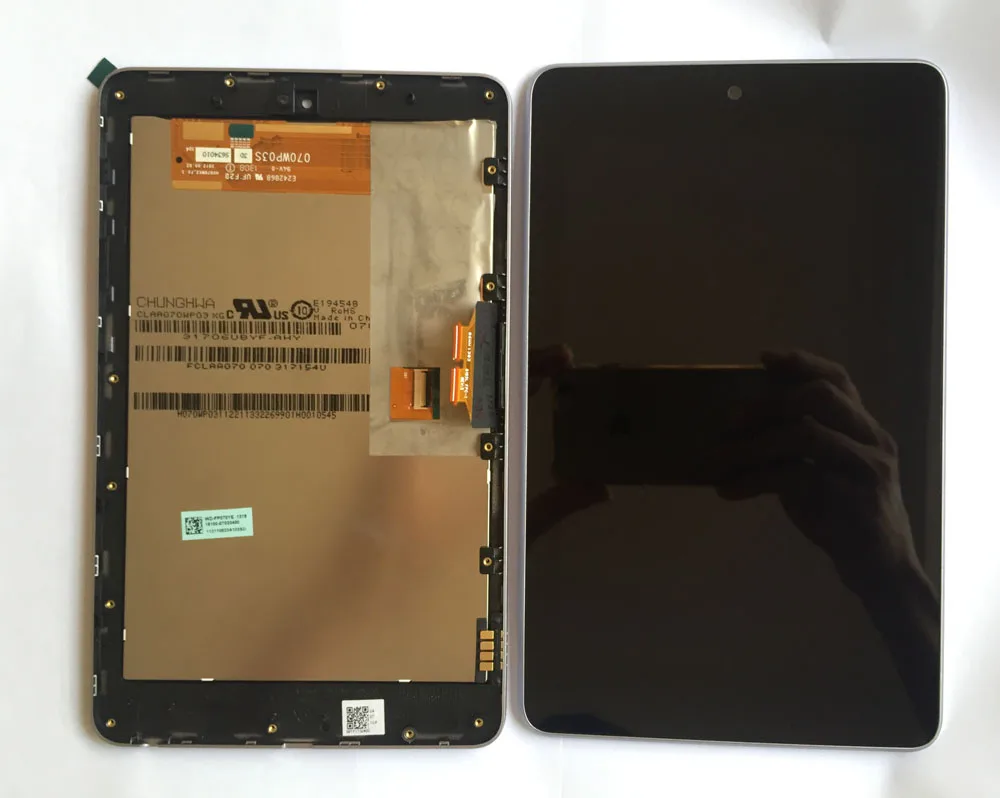 98 New Original LCD Display Touch Digitizer Screen With Frame For ASUS Google Nexus 7 Nexus7