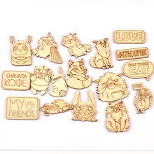 17 шт., разные формы, необработанные деревянные украшения для скрапбукинга, деревянные ломтики, поделки, украшения ручной работы, аксессуары MT1925