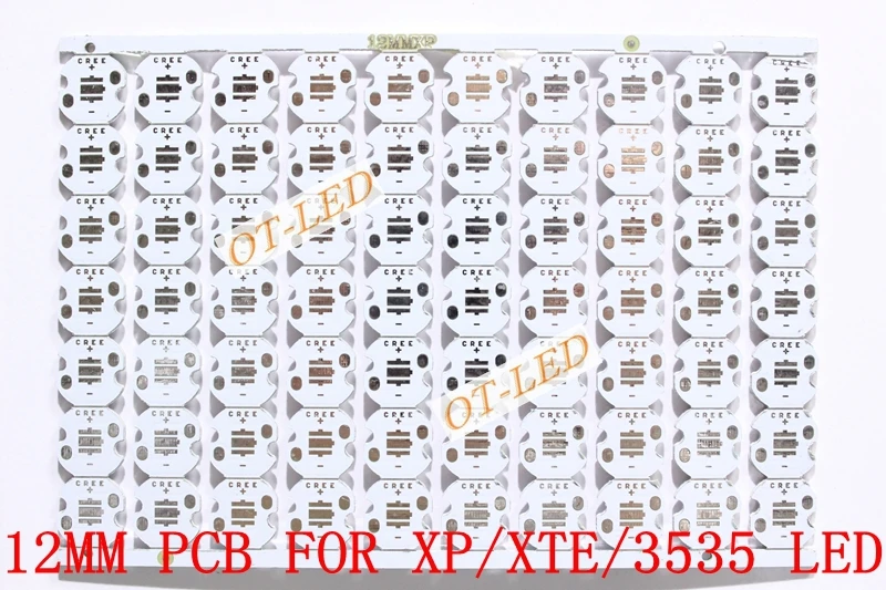 Бесплатная доставка! 12 мм CREE XPE/XPG/XTE/3535 LED PCB/алюминиевая Базовая пластина/печатная