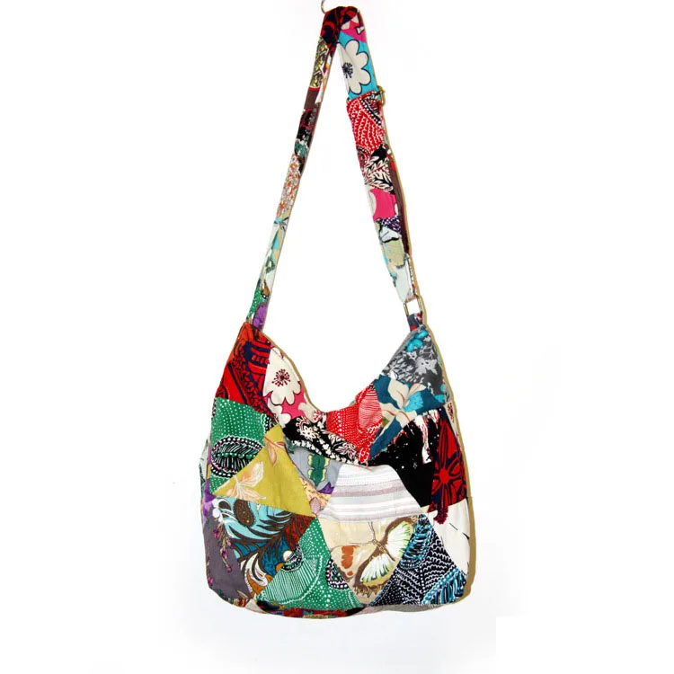 Thai Monk Buddha Cotton Sling Crossbody Messenger Bag Shlouder Purse Hippie Hobo  (3)