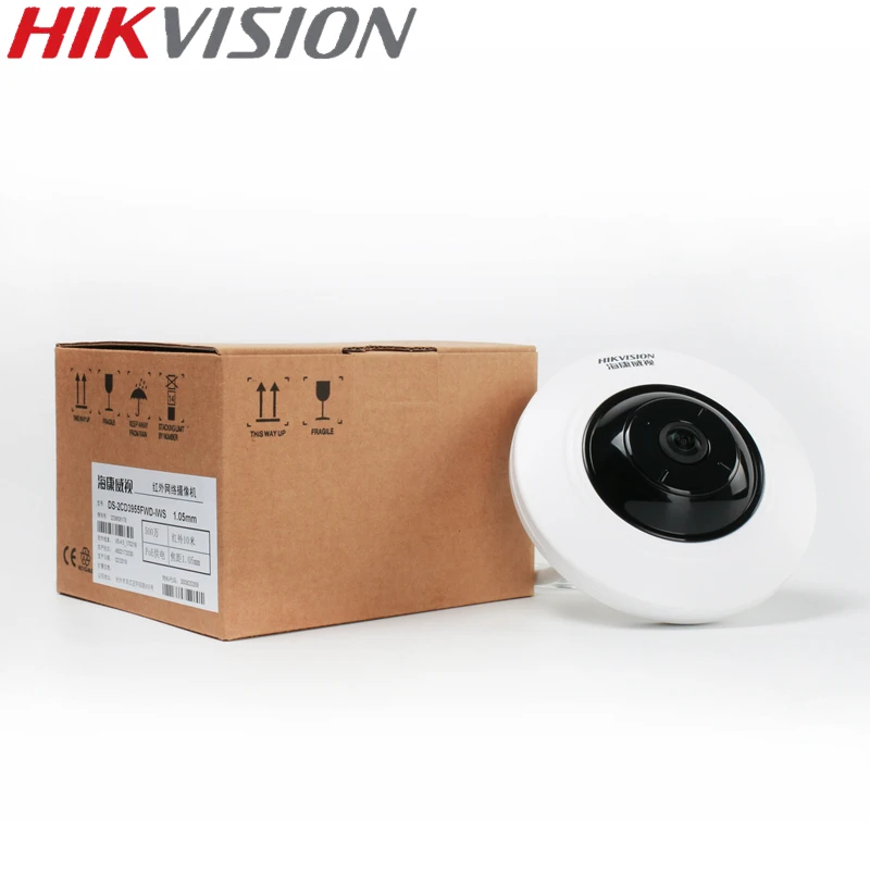 HIKVISION DS 2CD3955FWD IWS 5 мегапиксельная камера рыбий глаз 360 дюйма IP с поддержкой Wi Fi SD