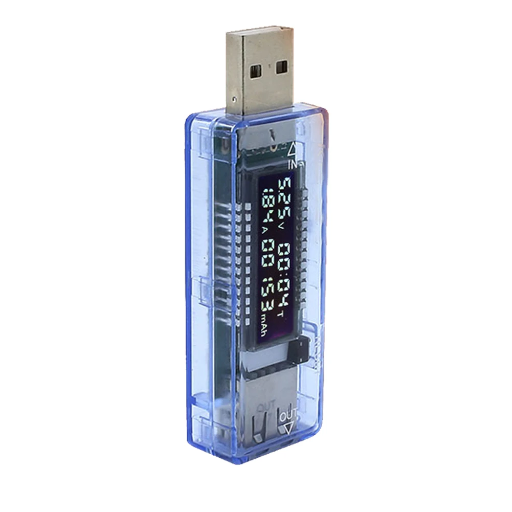 

3V-9V USB Tester LCD Current Voltage Power Meter Capacity Monitor Quick Charger Phone Power Bank Detector Voltmeter Ammeter