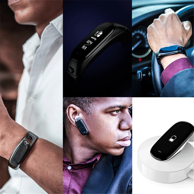 Умные Bluetooth часы с беспроводной гарнитурой Поддержка музыки управление фотографией набор обратный отсчет Смарт Браслет для IOS Android