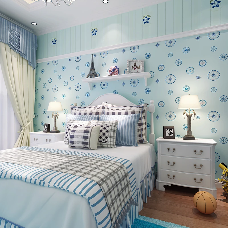 комната в голубых тонах. комната для девочки в голубом цвете. детская комната в голубых тонах. голубые обои для девочки. голубая спальня для девочки.